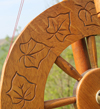 Roger Sear carved wheel detail